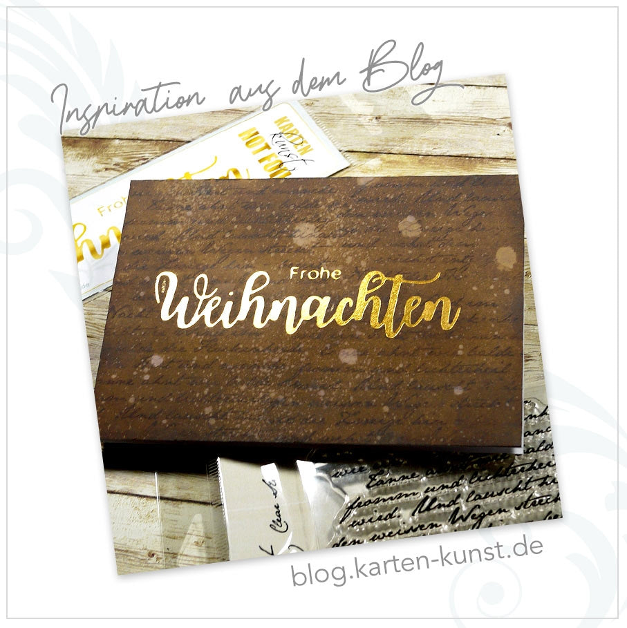 Stempel Weihnachten & Winter Clear Stamps Script Weihnachtsgedicht KK-0223 – Hintergrundstempel Rilke Text Schneegedicht