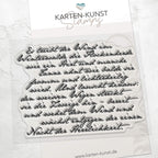 Stempel Weihnachten & Winter Clear Stamps Script Weihnachtsgedicht KK-0223 – Hintergrundstempel Rilke Text Schneegedicht