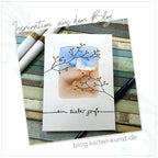 Karten-Kunst Clear Stamps KK-0239 – Schriftzug-Set Herzensmensch – Stempeltexte Deutsch in eleganter Handschrift