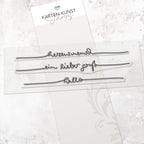 Karten-Kunst Clear Stamps KK-0239 – Schriftzug-Set Herzensmensch – Stempeltexte Deutsch in eleganter Handschrift