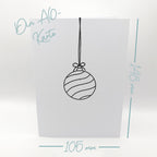 Karten-Kunst Clear Stamps KK-0246 - Silikonstempel Christbaumkugeln / Scribble Ornaments Stempel zu Weihnachten