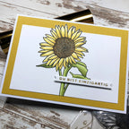 Karten-Kunst Clear Stamps KK-0251 - Scribble Sunflower / Sonnenblume
