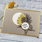 Karten-Kunst Clear Stamps KK-0251 - Scribble Sunflower / Sonnenblume