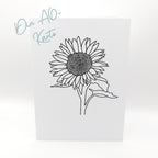Karten-Kunst Clear Stamps KK-0251 - Scribble Sunflower / Sonnenblume