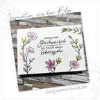 Karten-Kunst Clear Stamps Groß KK-0257 - Delicate Plants / Zarte Blumen