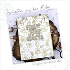 Karten-Kunst Clear Stamps Groß KK-0257 - Delicate Plants / Zarte Blumen