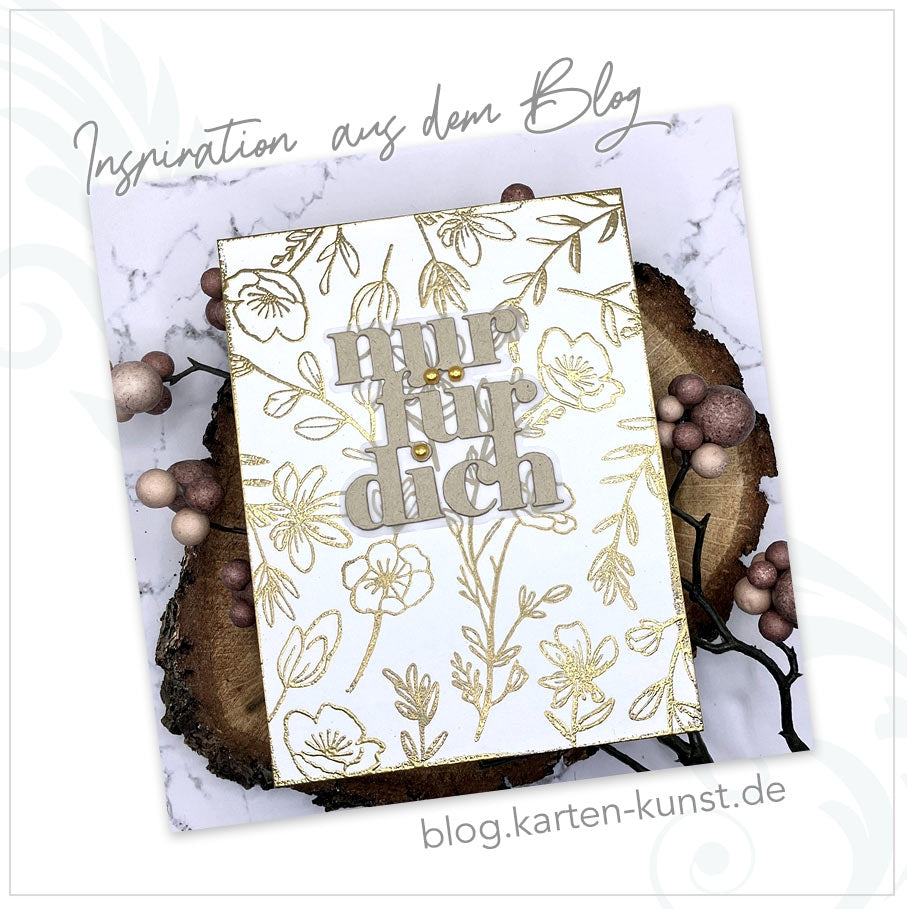 Karten-Kunst Clear Stamps Groß KK-0257 - Delicate Plants / Zarte Blumen