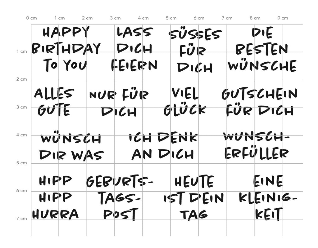 Karten-Kunst Clear Stamps KK-0259 - Viele kleine Geburtstags-Grüße