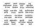 Karten-Kunst Clear Stamps KK-0259 - Viele kleine Geburtstags-Grüße