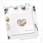 Karten-Kunst Clear Stamps Groß KK-0260 - Von Herzen