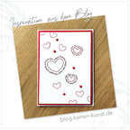 Karten-Kunst Clear Stamps Groß KK-0260 - Von Herzen