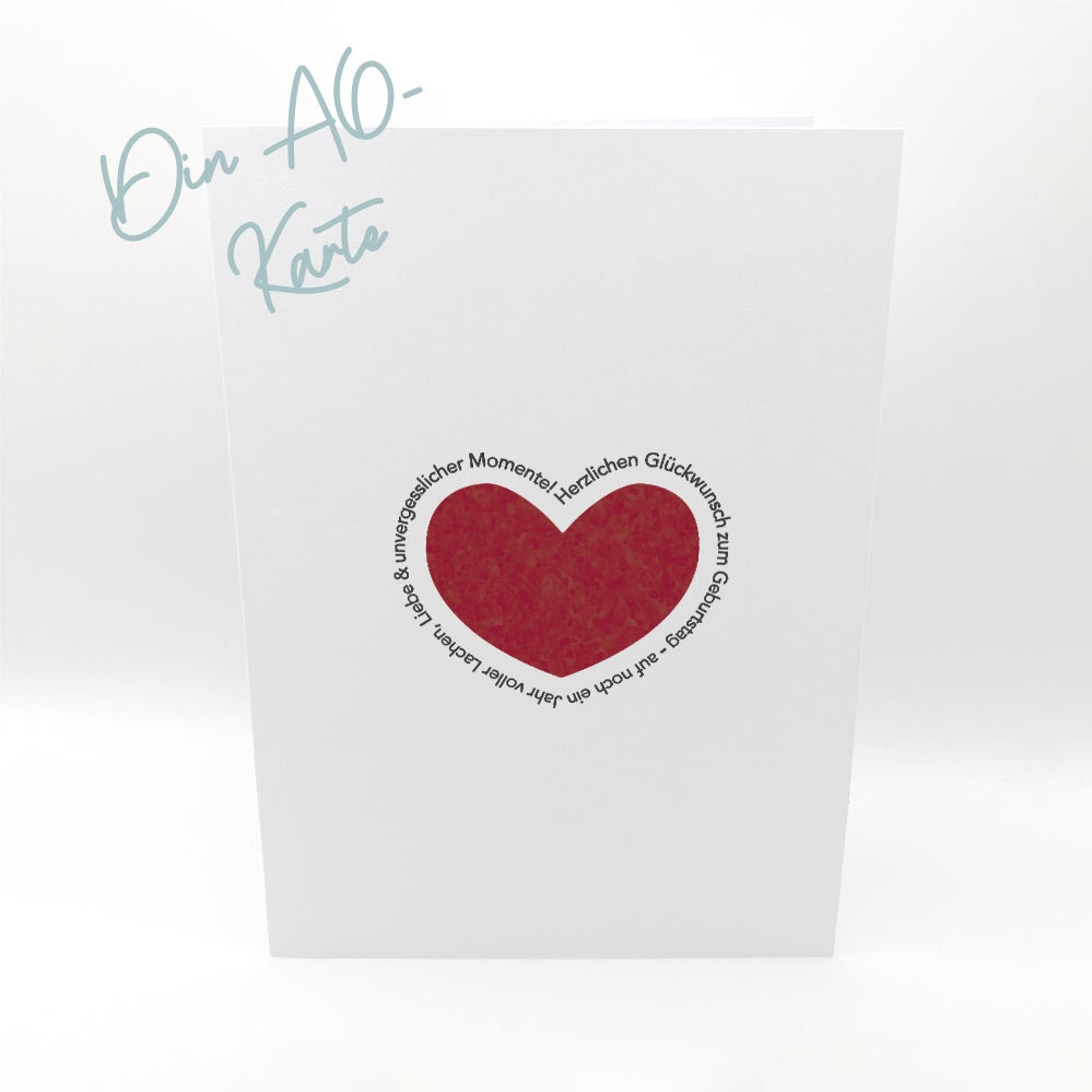 Karten-Kunst Clear Stamps Groß KK-0260 - Von Herzen