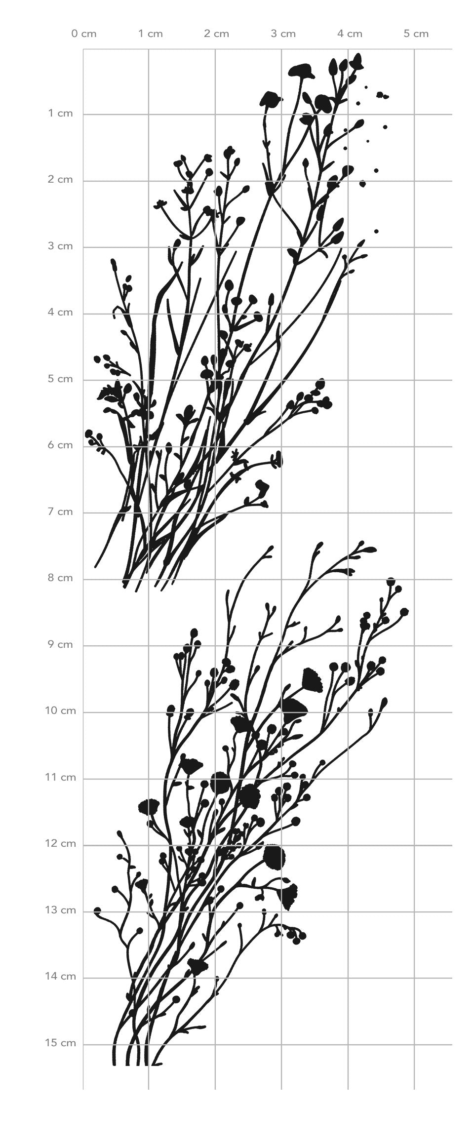 Karten-Kunst Clear Stamps KK-0263 - Blooming Plants / Blühende Zweige