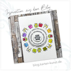 Karten-Kunst Clear Stamps KK-0264 - Kreistexte zum Geburtstag - Runde Textstempel für Karten
