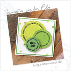 Karten-Kunst Clear Stamps KK-0264 - Kreistexte zum Geburtstag - Runde Textstempel für Karten