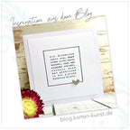 Karten-Kunst Clear Stamps KK-0266 - Quadratische Textstempel