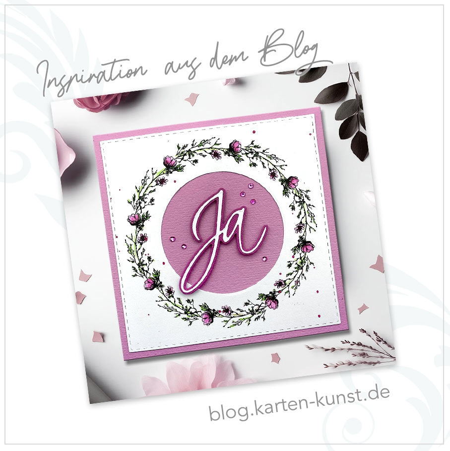 Karten-Kunst Clear Stamps KK-0270 - Circulus Romantischer Kranz