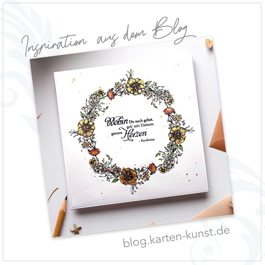 Karten-Kunst Clear Stamps KK-0270 - Circulus Romantischer Kranz
