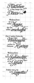 Karten-Kunst Clear Stamps KK-0272 - Weise Worte zu Weihnachten 2