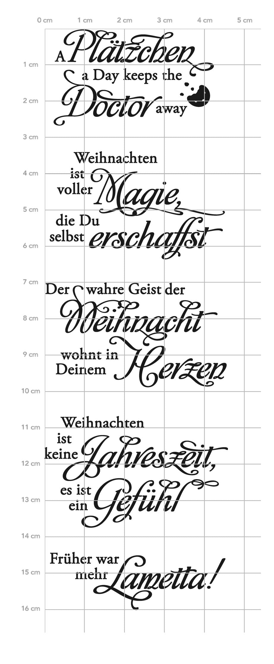 Karten-Kunst Clear Stamps KK-0272 - Weise Worte zu Weihnachten 2