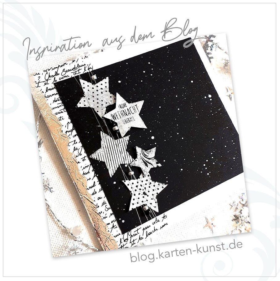 Karten-Kunst Clear Stamps KK-0273 - Gemusterte Sterne