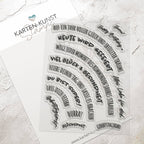 en-Kunst Clear Stamps KK-0274 - Circulus Runde Geburtstagssprüche
