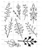 Karten-Kunst Clear Stamps KK-0275 - Circulus Schneeflocken