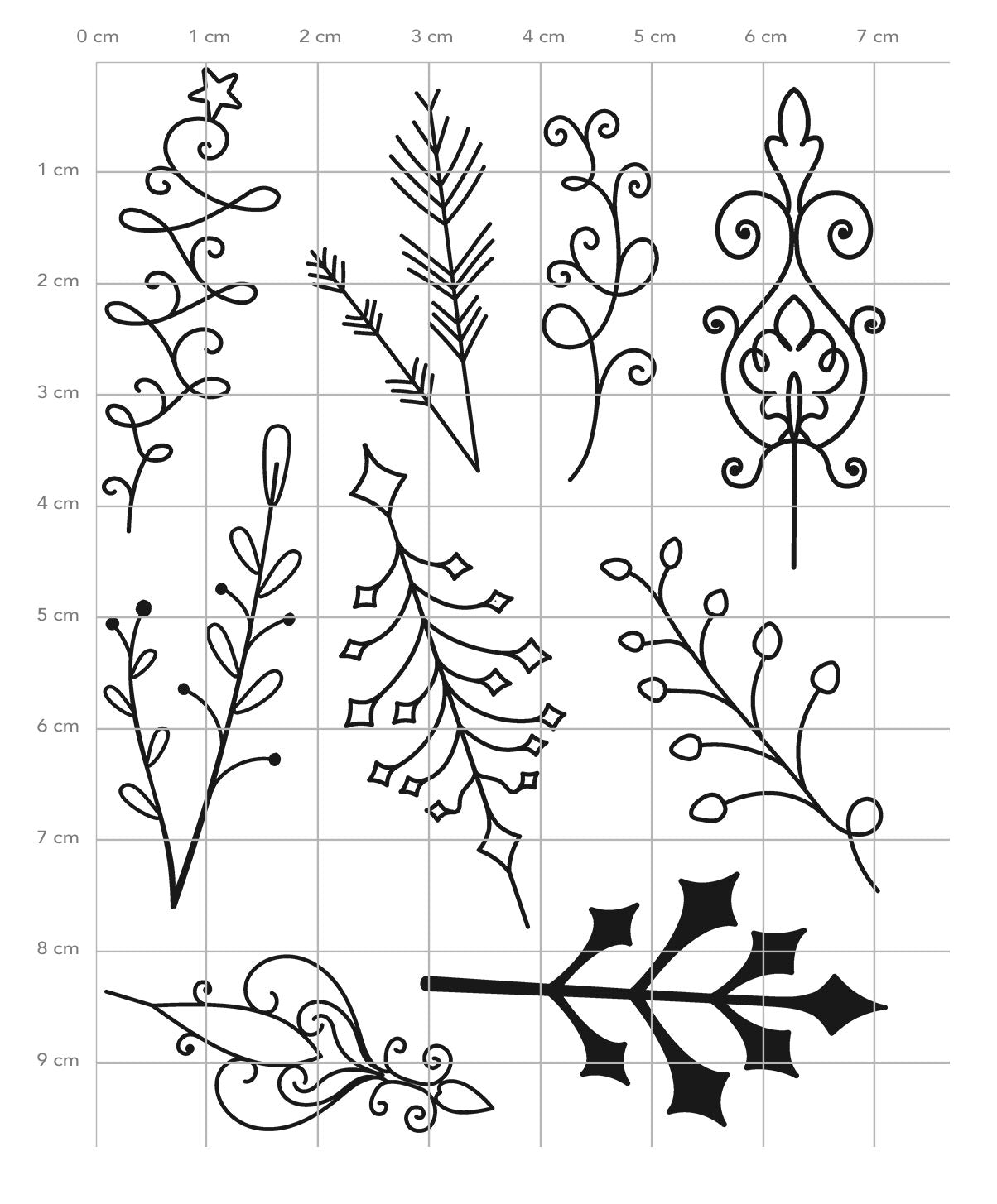 Karten-Kunst Clear Stamps KK-0275 - Circulus Schneeflocken