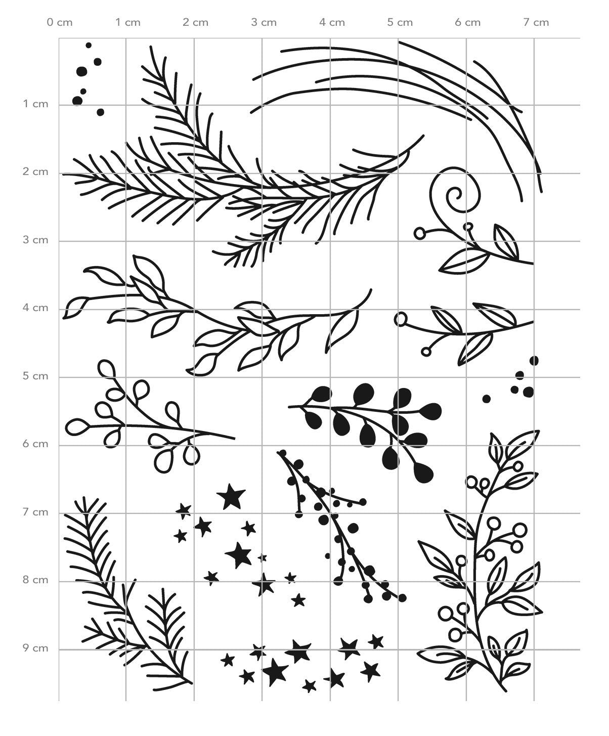 Karten-Kunst Clear Stamps KK-0276 - Circulus Zweige