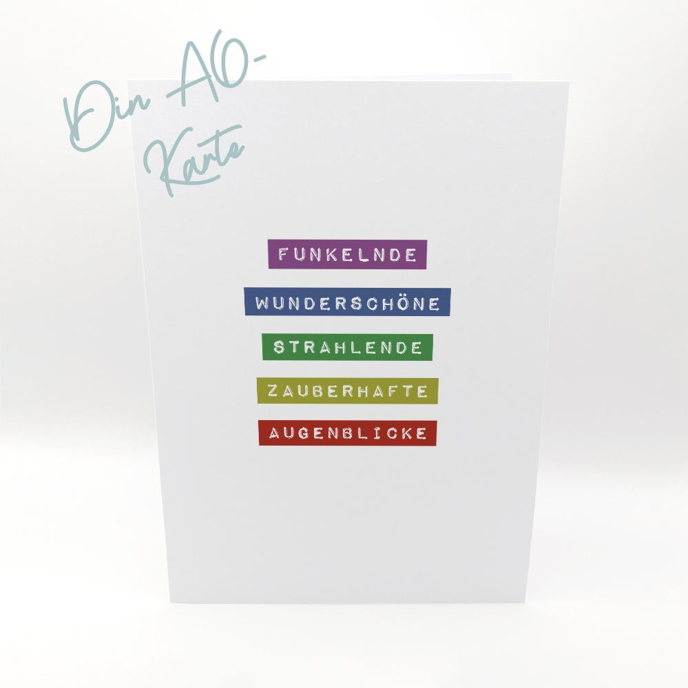 Labelwriter-Stil: Zauberhafte Wünsche – Karten-Kunst Stempel KK-0282