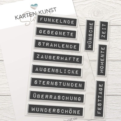 Labelwriter-Stil: Zauberhafte Wünsche – Karten-Kunst Stempel KK-0282