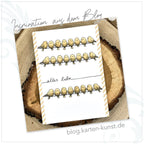 Vogelhaus & Zwitschergrüße – Stempelset Karten-Kunst Clear Stamps KK-0283 - Beispielkarte
