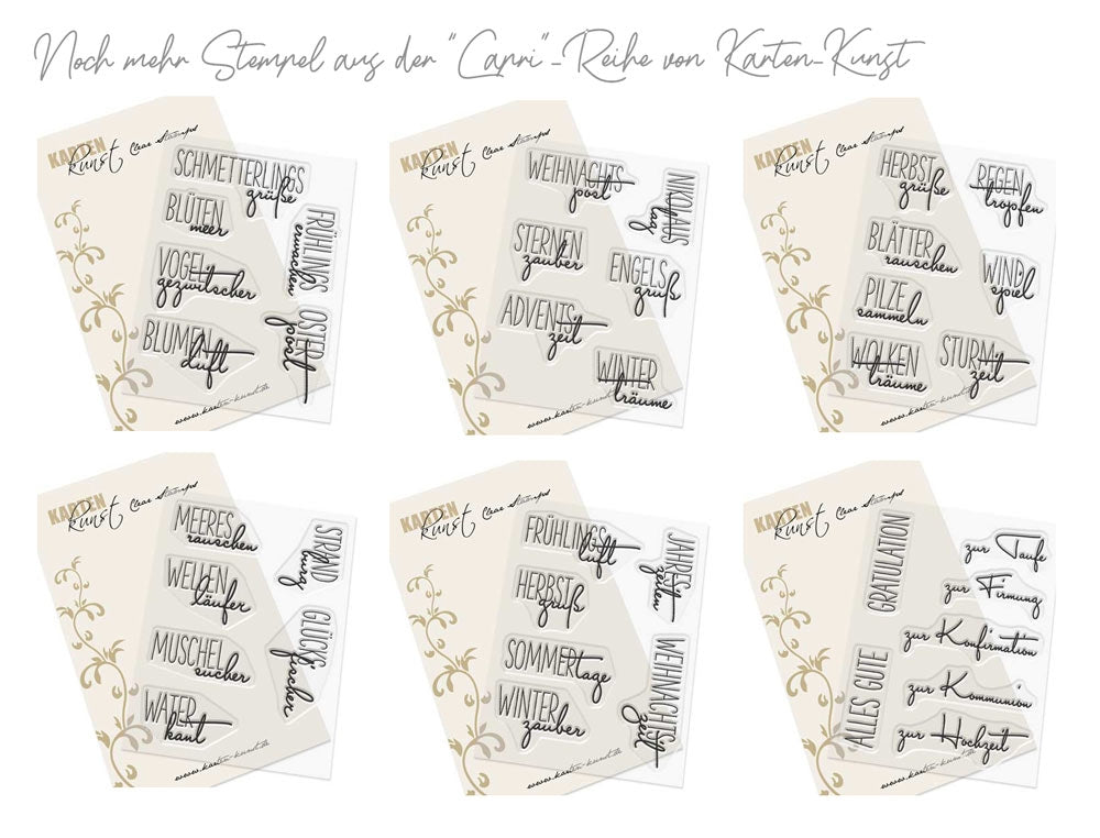 Sommerliche Sprüche Capri-Stil – Karten-Kunst Clear Stamps KK-0284 - weitere Capri-Stempel