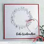 Karten-Kunst Stanzschablone kk-D067 - Frühlings-Kranz / Spring Wreath