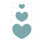 Karten-Kunst Stanzschablone kk-D081 - Runde Herzen / Round Hearts