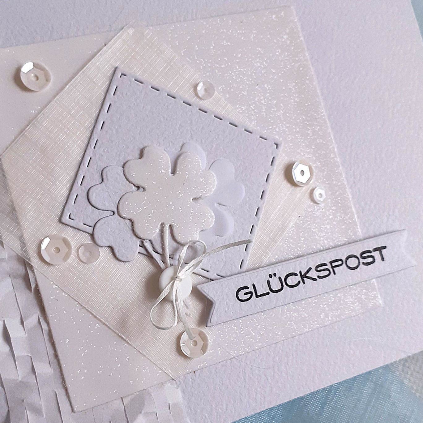 Karten-Kunst Stanzschablone kk-D123 - Mini Lucky / Kleeblätter