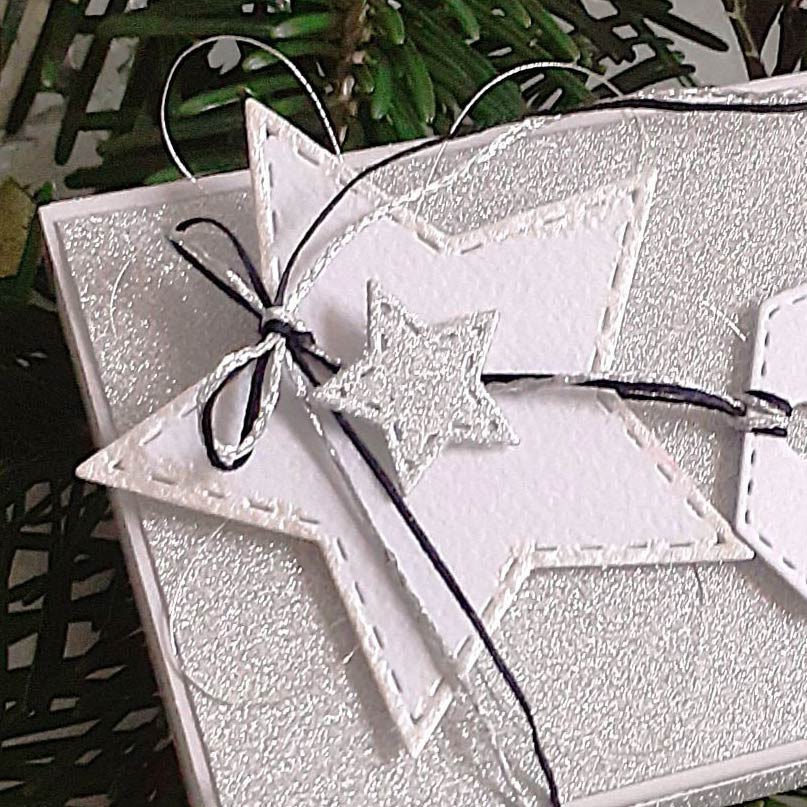 Karten-Kunst Stanzschablone kk-D160 - Stitched Nested Stars