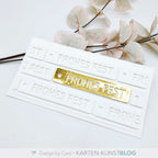 Karten-Kunst Stanzschablone kk-D162 - Stencil Tag Frohes Fest