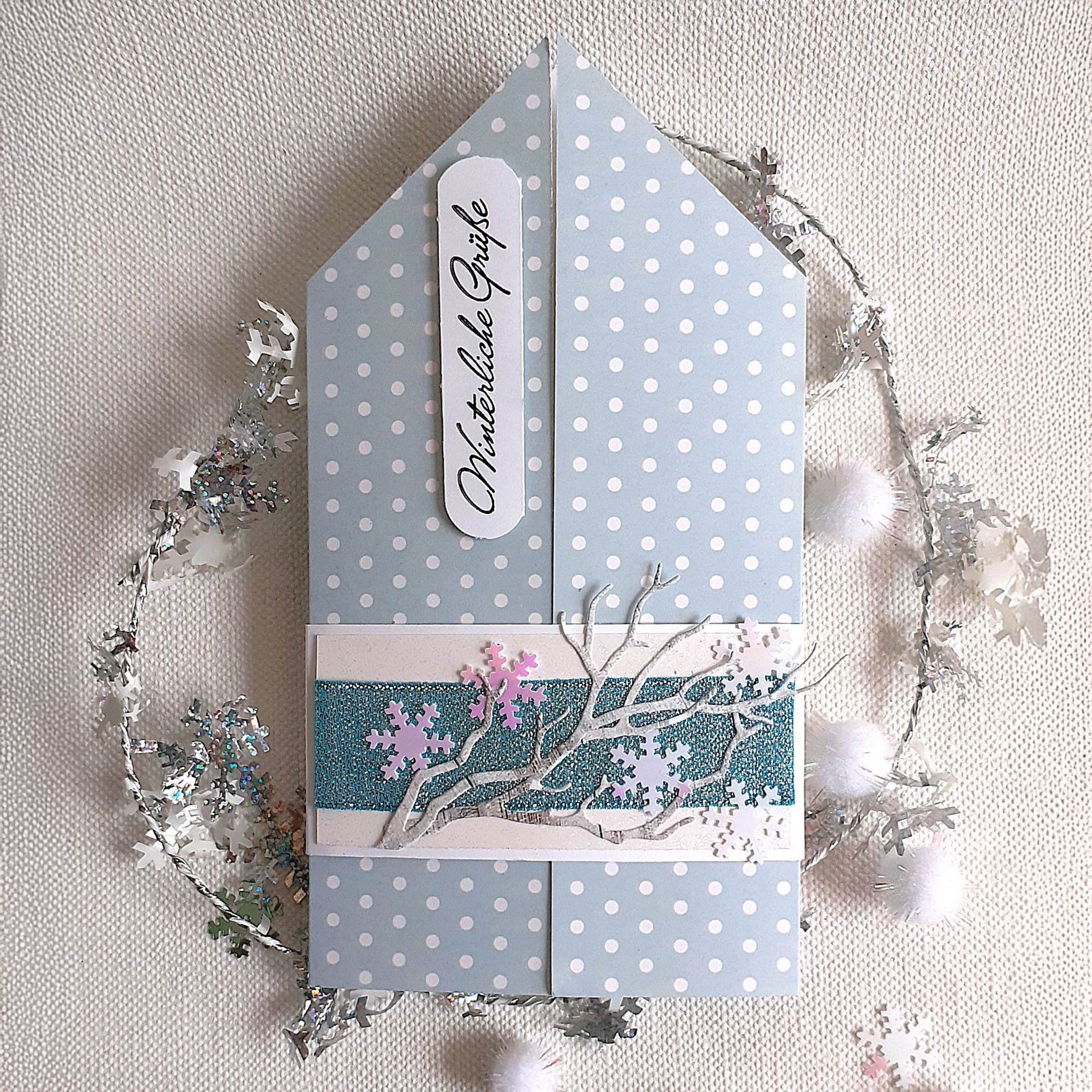 Karten-Kunst Stanzschablone kk-D185 - Twigs / Zweige