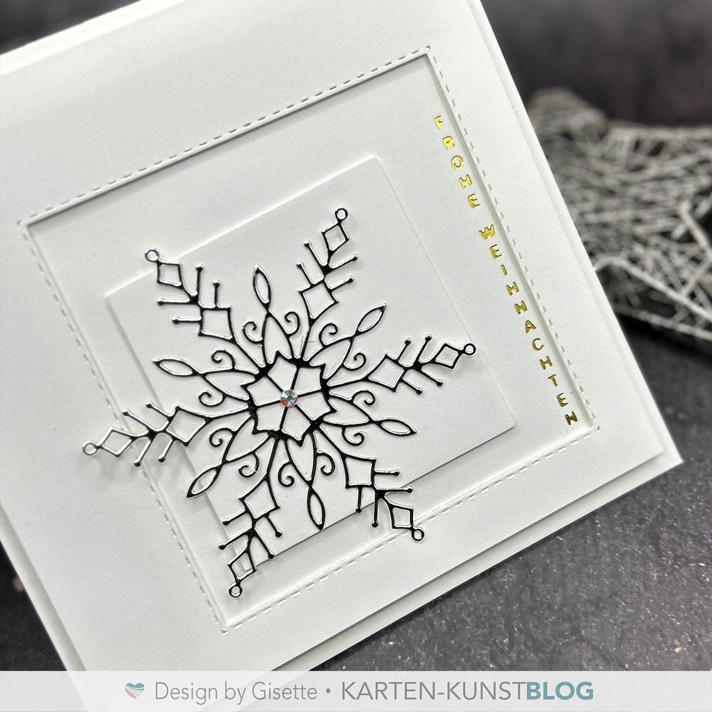 Karten-Kunst Stanzschablone Große Schneeflocke kk-D190 - Large Snowflake