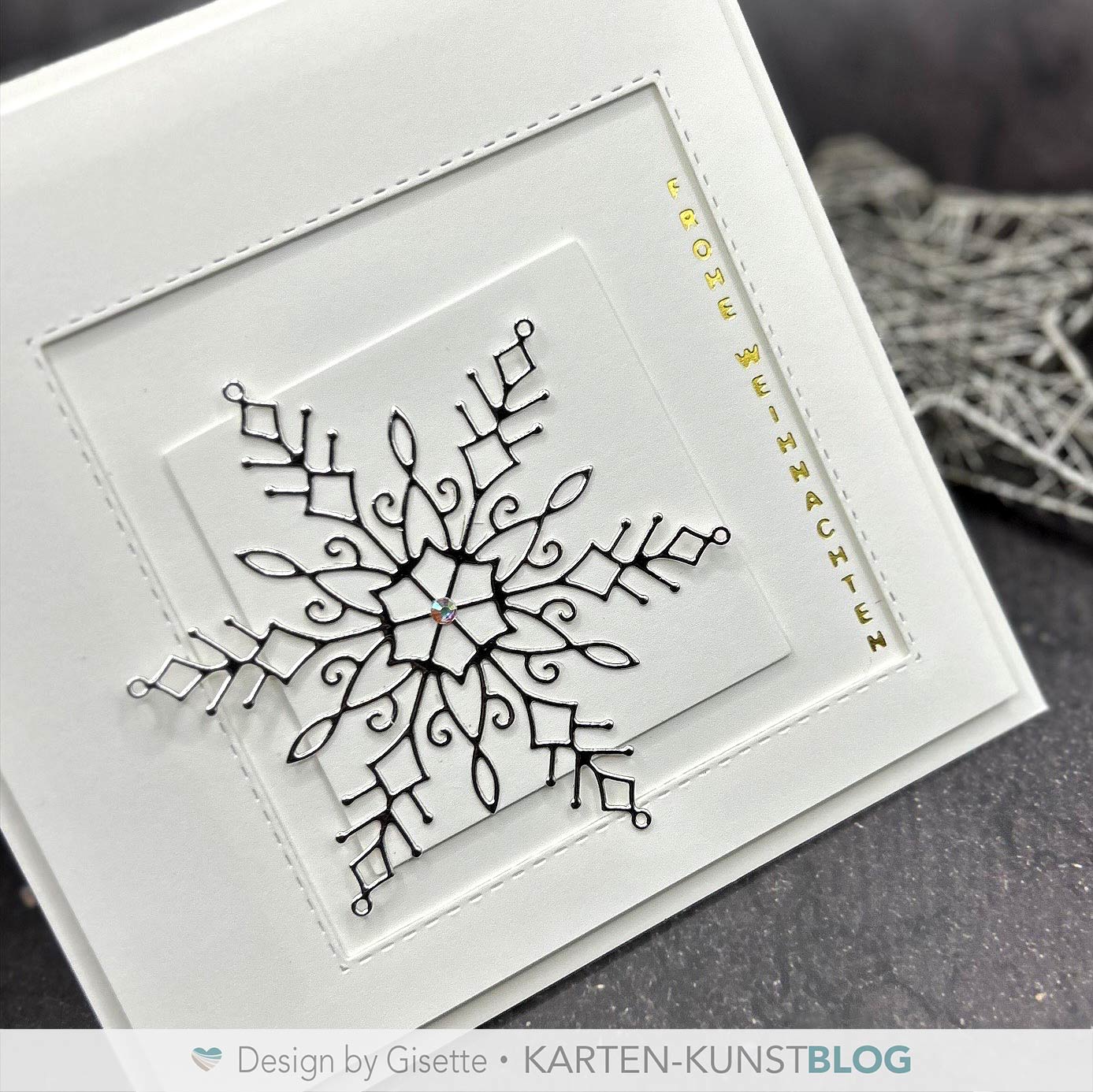 Karten-Kunst Stanzschablone Große Schneeflocke kk-D190 - Large Snowflake