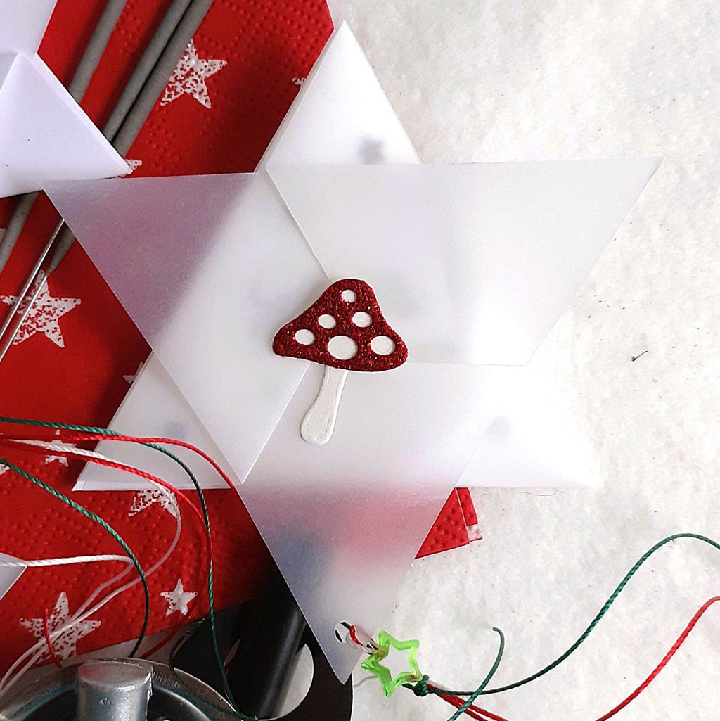 Karten-Kunst Stanzschablone kk-D215 - Fliegenpilze