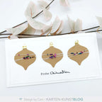 Karten-Kunst Stanzschablone kk-D227 - Christbaumkugeln