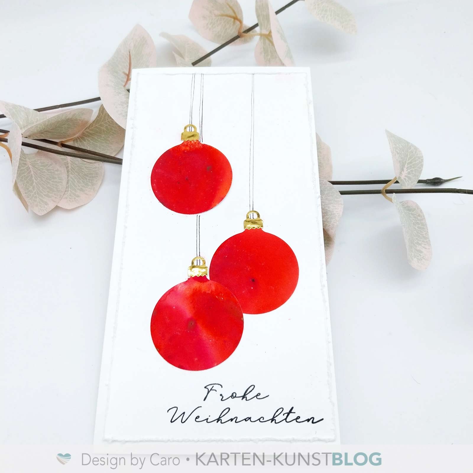 Karten-Kunst Stanzschablone kk-D227 - Christbaumkugeln