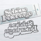 Karten-Kunst Stanzschablone kk-D228 - Das rockt Schöne Feiertage