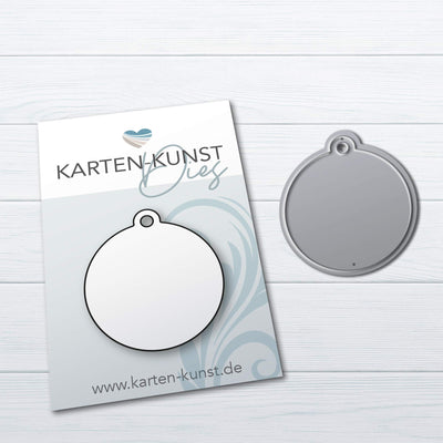 Karten-Kunst Stanzschablone kk-D229 - Mini Anhänger rund