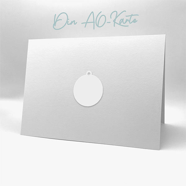 Karten-Kunst Stanzschablone kk-D229 - Mini Anhänger rund