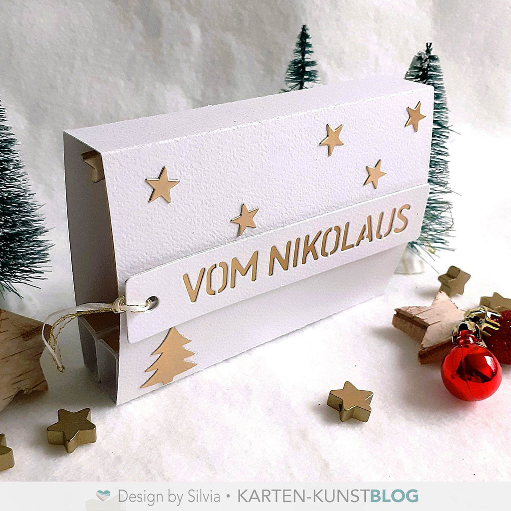 Karten-Kunst Stanzschablone kk-D230 - Stencil Tag Vom Nikolaus