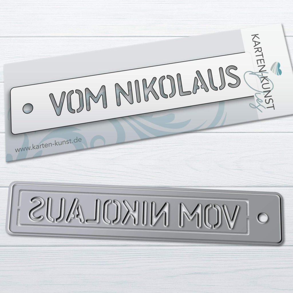 Karten-Kunst Stanzschablone kk-D230 - Stencil Tag Vom Nikolaus