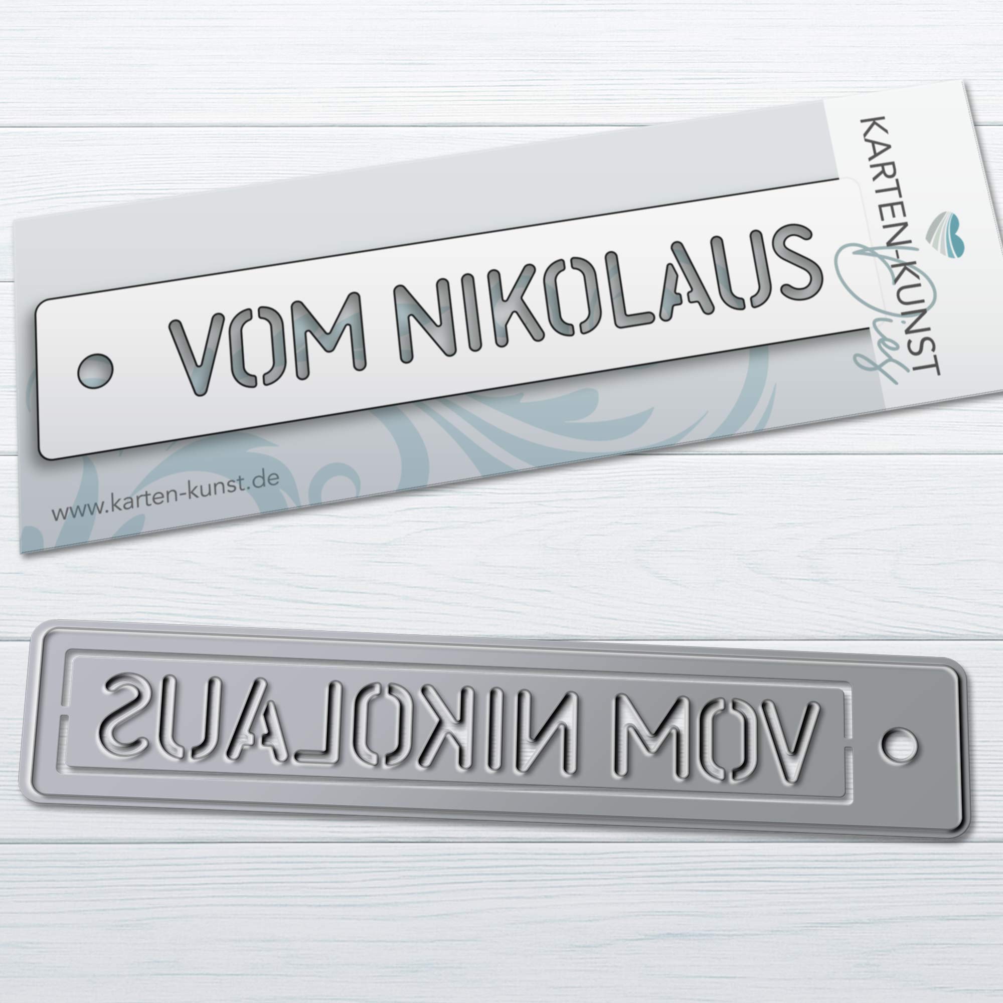 Karten-Kunst Stanzschablone kk-D230 - Stencil Tag Vom Nikolaus
